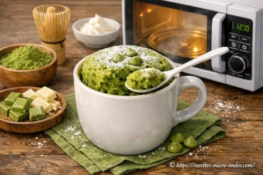 Gâteau au thé matcha au micro-ondes : une recette originale et rapide
