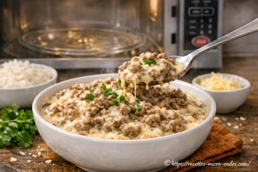 Bœuf haché à la crème au micro-ondes : une recette onctueuse et rapide