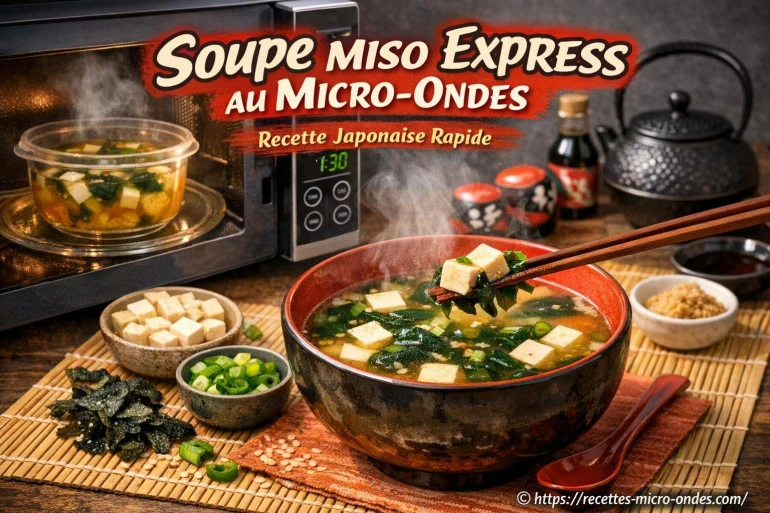 Soupe miso express au micro-ondes : recette japonaise rapide et facile