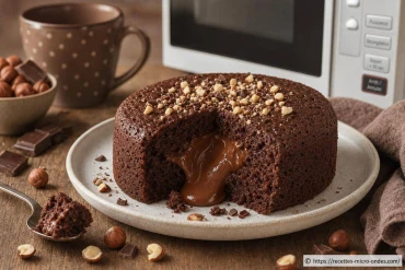 Gâteau chocolat-praliné au micro-ondes : recette gourmande et rapide