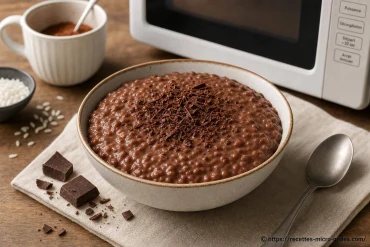 Riz au lait chocolaté au micro-ondes : une recette simple et rapide