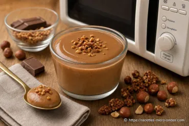 Crème dessert au praliné au micro-ondes : recette gourmande et rapide