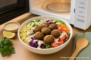 Falafels express en bol au micro-ondes : prêts en quelques minutes