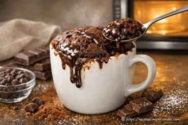 Gâteau chocolat-fondant express au micro-ondes : recette rapide et facile