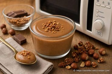 Crème dessert au praliné au micro-ondes : recette gourmande et rapide
