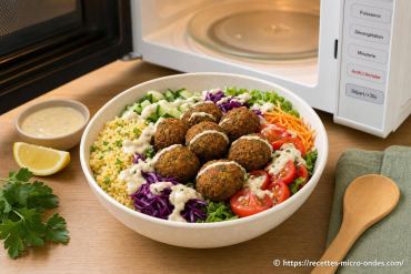 Falafels express en bol au micro-ondes : prêts en quelques minutes